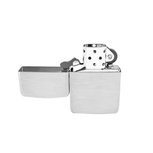 Бензинові запальнички Серебряная бензиновая зажигалка Zippo 24 Silver 1941 Replica Hand Satin Sterling (24)