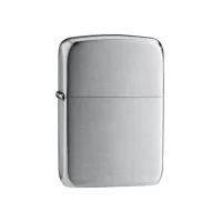 Серебряная бензиновая зажигалка Zippo 24 Silver 1941 Replica Hand Satin Sterling (24)