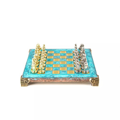 Шахматы Шахматы Manopoulos Византийская империя 20х20 см Бирюзовый (S1TIR)