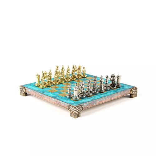Шахматы Шахматы Manopoulos Византийская империя 20х20 см Бирюзовый (S1TIR)