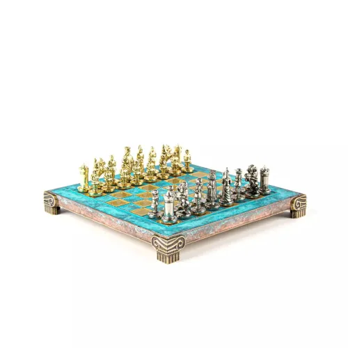 Шахи Шахи Manopoulos Візантійська імперія 20х20 см Бірюзовий (S1TIR)