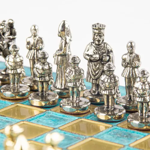 Шахи Шахи Manopoulos Візантійська імперія 20х20 см Бірюзовий (S1TIR)