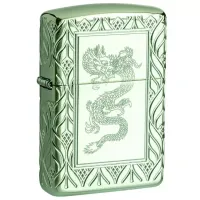 Зажигалка бензиновая Zippo Armor HP Green Elegant Dragon (49054)