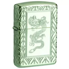 Запальничка бензинова Zippo Armor HP Green Elegant Dragon (49054)