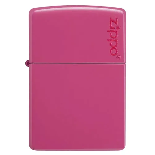 Бензинові запальнички Запальничка бензинова Zippo Frequency Zippo Logo Рожева з логотипом (49846 ZL)