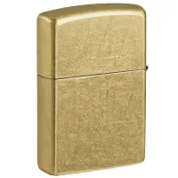 Запальничка бензинова Zippo Regular Street Brass Золотиста (48267)