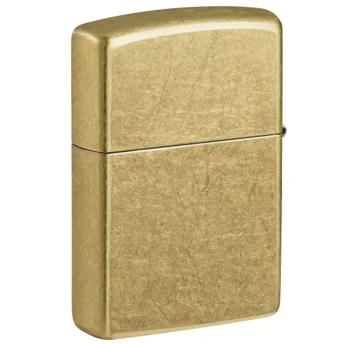 Бензинові запальнички Запальничка бензинова Zippo Regular Street Brass Золотиста (48267)