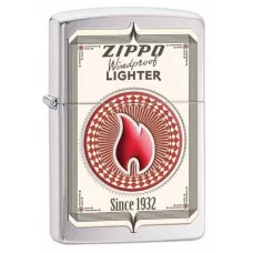 Зажигалка бензиновая Zippo Trading Cards Серебристая (28831)
