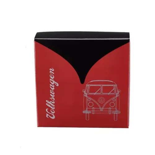 Бензиновые зажигалки Зажигалка газовая пьезо Licences VW Metal Lighter Fuel Gauge Красно-черная (40610130BLRED)