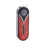Зажигалка газовая пьезо Licences VW Metal Lighter Fuel Gauge Красно-черная (40610130BLRED)