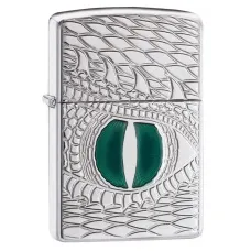 Зажигалка бензиновая армированная ZIPPO Armor® High Polish Chrome Dragon Eye (28807)