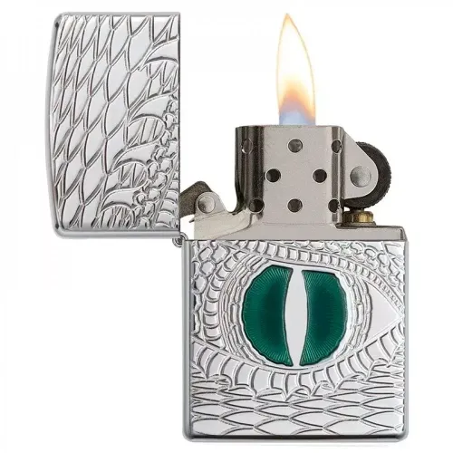 Бензиновые зажигалки Зажигалка бензиновая армированная ZIPPO Armor® High Polish Chrome Dragon Eye (28807)
