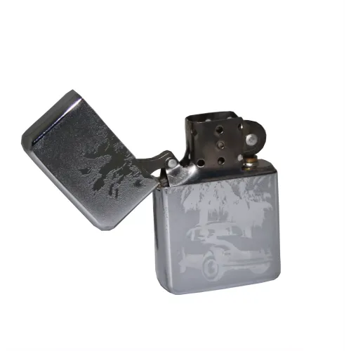 Бензиновые зажигалки Зажигалка бензиновая STAR Серебристая (23599STAR)