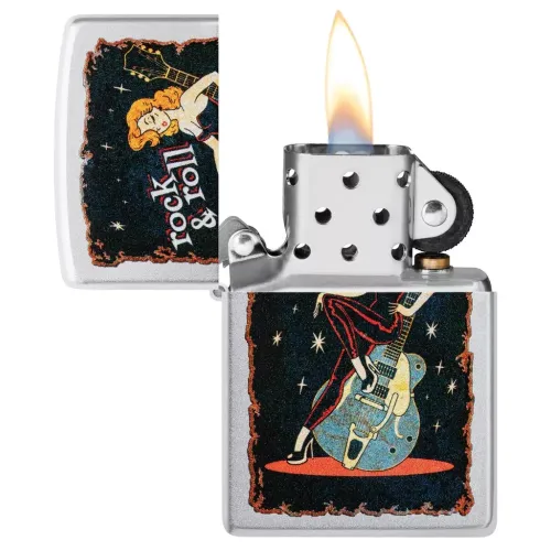Бензинові запальнички Запальничка бензинова ZIPPO Cool Chick Design, сатиновий хром (48930) Бензинові запальнички Запальничка бензинова ZIPPO Cool Chick Design, сатиновий хром (48930)