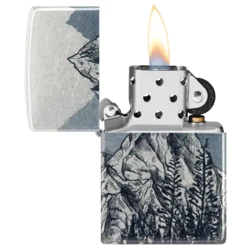 Бензинові запальнички Запальничка бензинова "ZIPPO" Mountains Sketch Design (46280)