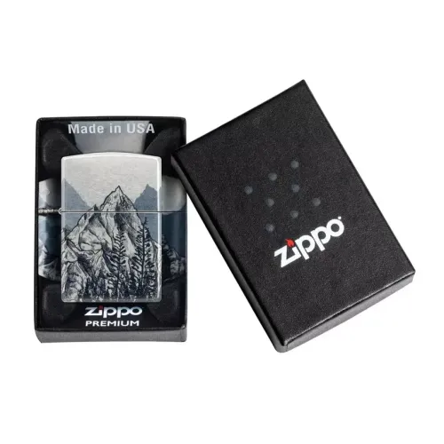 Бензинові запальнички Запальничка бензинова "ZIPPO" Mountains Sketch Design (46280)
