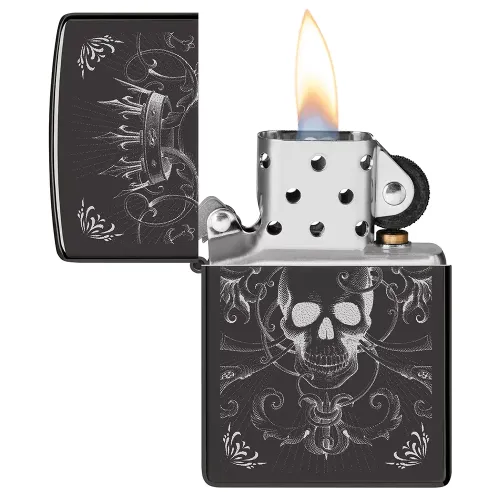 Бензинові запальнички Запальничка бензинова ZIPPO Royal Skull King Design (46699)