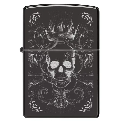 Бензинові запальнички Запальничка бензинова ZIPPO Royal Skull King Design (46699)