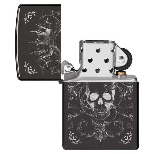 Бензинові запальнички Запальничка бензинова ZIPPO Royal Skull King Design (46699)