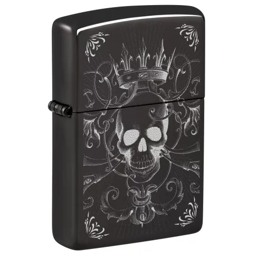 Бензинові запальнички Запальничка бензинова ZIPPO Royal Skull King Design (46699)