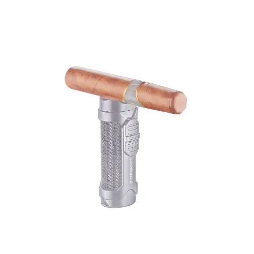 Газові запальнички Запальничка газова 3 турбо Silver Match Vaduz з підставкою і пробійником, метал, срібляста, подарункова коробка(40674381SL)