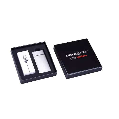 Бензинові запальнички Запальничка Silver Match CHIGWELL USB IGNITER - DL-6 зі спіраллю Сріблястий (40674193)