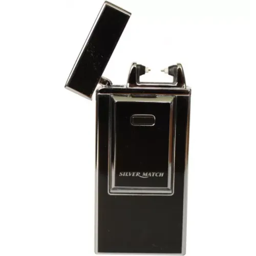 Бензинові запальнички Запальничка Silver Match Sm Electronic Arc Igniter чорний зі сріблом (40674175BLS)
