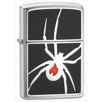 Зажигалка бензиновая Arachno - Flame Silver Emblem (21023)