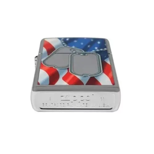 Запальничка бензинова "ZIPPO" FLAG & DOG TAG (28291)