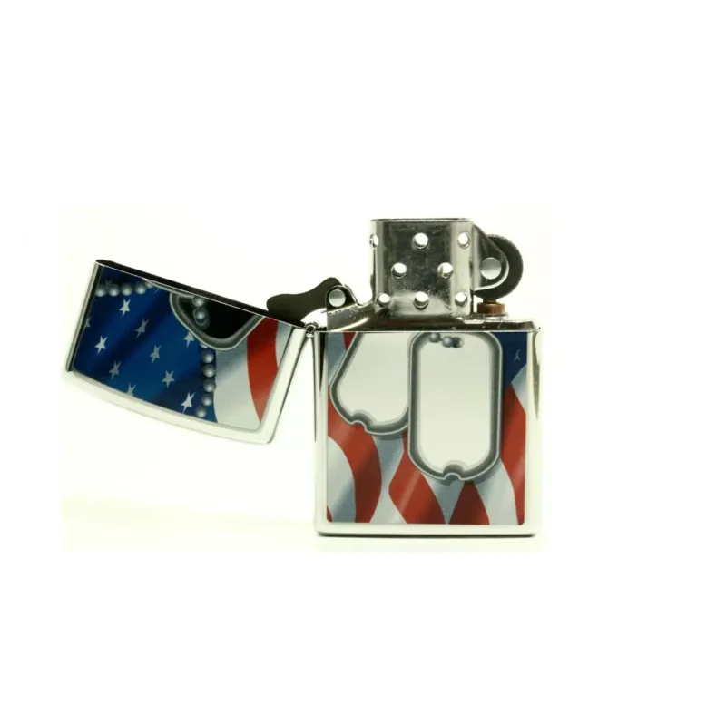 Запальничка бензинова "ZIPPO" FLAG & DOG TAG (28291)