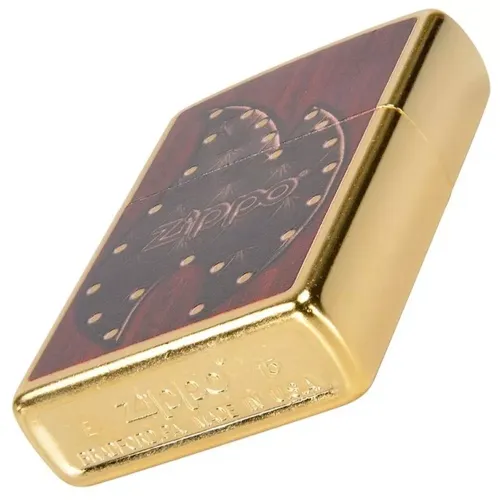 Зажигалка бензиновая Zippo Leather Retro Flame (28832)
