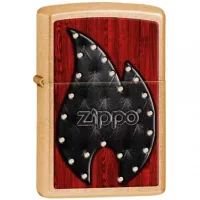 Зажигалка бензиновая Zippo Leather Retro Flame (28832)