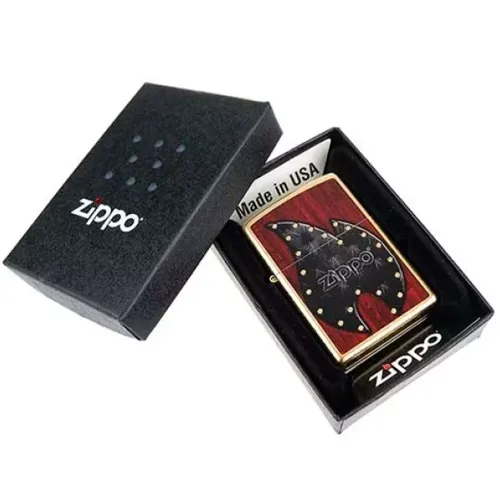 Зажигалка бензиновая Zippo Leather Retro Flame (28832)