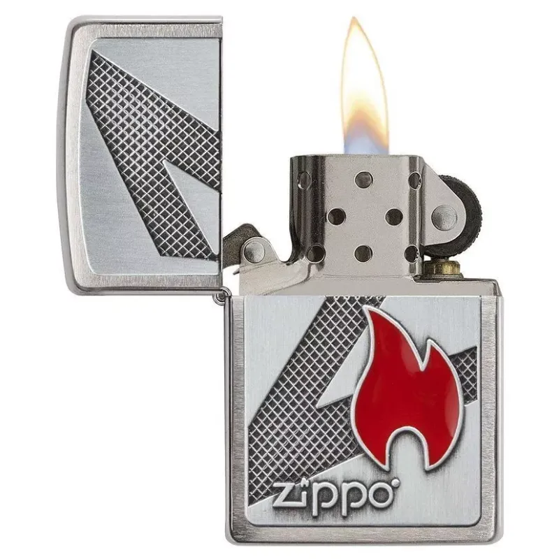 Зажигалка бензиновая ZIPPO Z Flame, подарочная бархатная коробочка (29104)