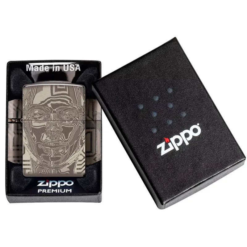 Зажигалка бензиновая Zippo 3D Metal Head Design (46357)