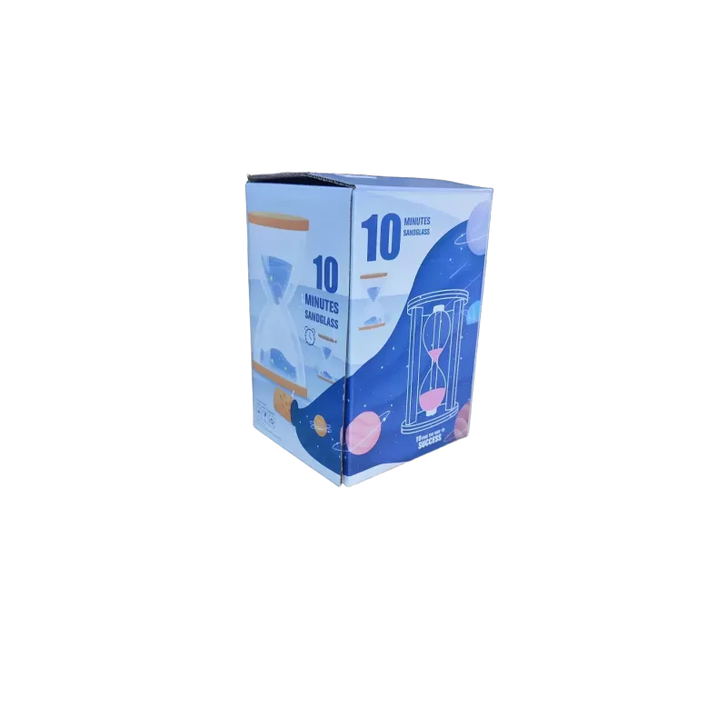Песочные часы на 10 мин в дереве, зеленый песок 14,5х9х9 см (DN32071D)