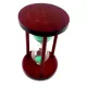 Песочные часы на 10 мин в дереве, зеленый песок 14,5х9х9 см (DN32071D)