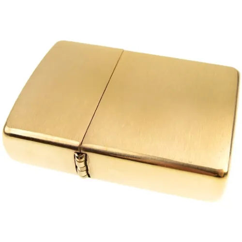 Зажигалка армированная бензиновая Zippo Armor® Brushed Brass, золотистый матовый (168)