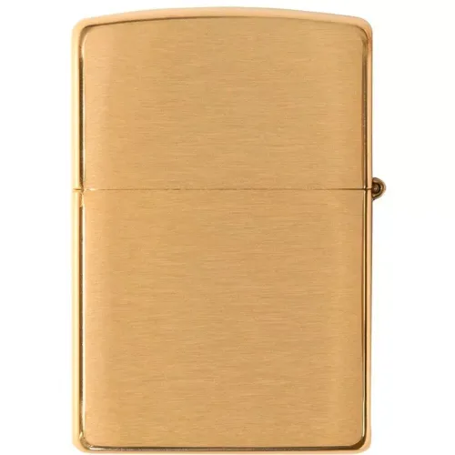 Зажигалка армированная бензиновая Zippo Armor® Brushed Brass, золотистый матовый (168)
