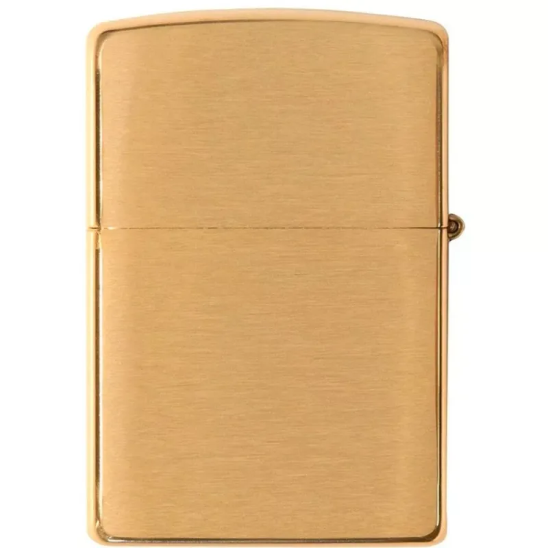 Зажигалка армированная бензиновая Zippo Armor® Brushed Brass, золотистый матовый (168)