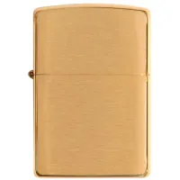 Зажигалка армированная бензиновая Zippo Armor® Brushed Brass, золотистый матовый (168)
