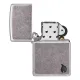 Зажигалка армированная бензиновая Zippo Armor® Antique Silver Plate Series Flame, серая (46399)