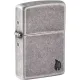 Зажигалка армированная бензиновая Zippo Armor® Antique Silver Plate Series Flame, серая (46399)