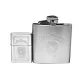 Подарочный набор зажигалка и фляга Zippo Jim Beam Серебристые (28414) Подарочный набор зажигалка и фляга Zippo Jim Beam Серебристые (28414)