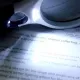 Ручная лупа для чтения с LED подсветкой, увеличительное стекло две линзы 88 мм - Х3, 18 мм - Х45 (3 батареи ААА) (DN32874)