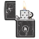 Зажигалка бензиновая Zippo Marble Flame Design , черный лед (46571)
