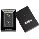 Зажигалка бензиновая Zippo Marble Flame Design , черный лед (46571)