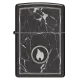 Зажигалка бензиновая Zippo Marble Flame Design , черный лед (46571)