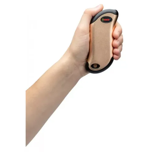 Грелка для рук USB на 9 часов+ Power Bank 5200 mAh +LED фонарик ZIPPO Heatbank, цифровой дисплей индикатора заряда, золотистая,коробка (2007360)