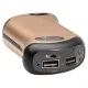 Грелка для рук USB на 9 часов+ Power Bank 5200 mAh +LED фонарик ZIPPO Heatbank, цифровой дисплей индикатора заряда, золотистая,коробка (2007360)